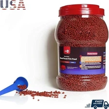 1kg Cichlid Fish Food Floating Pellets Color Enhancing Easy Digestion Fish Feed