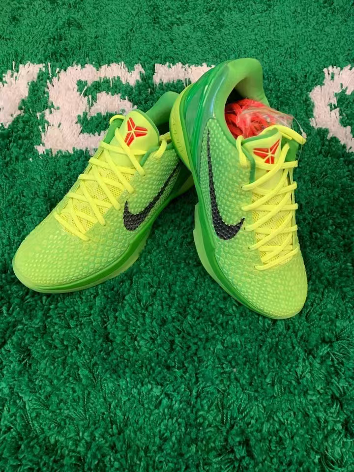 Size 10.5 - Nike Zoom Kobe 6 Protro Low Grinch for sale online | eBay