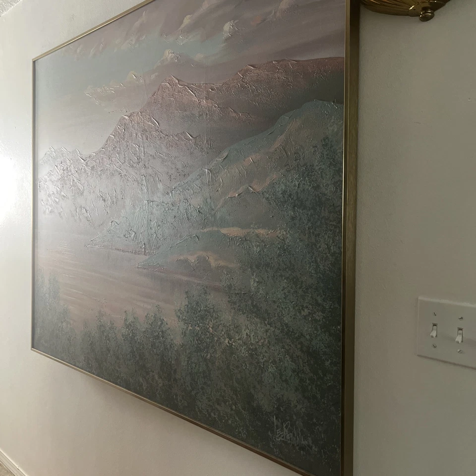 Lee Reynolds large, signed canvas painting - Image 4 of 4