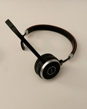 Jabra Evolve 65 Mono Wireless Bluetooth Headset HSC018W -W/ USB Chrgr -No Dongle