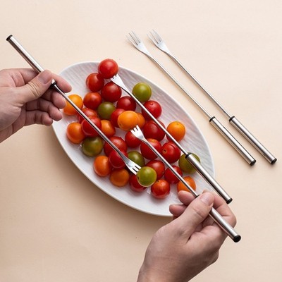 Vorspeisengabel Obstgabel Desserttisch verl?ngerter Gabelkopf sechsteiliges Set