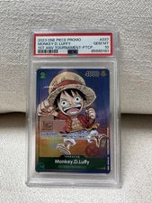 PSA 10 One Piece Monkey D Luffy P-037 1st Anniversary Tournament Participant