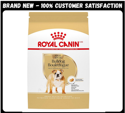 New Royal Canin Bulldog Adult Dry Dog Food, 30 lb bag