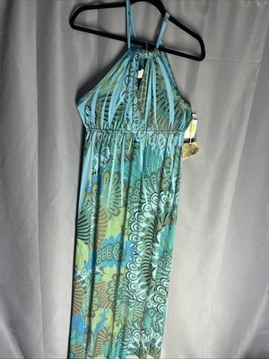 One World Maxi Dress Size Large Sleeveless Women Multicolor Resort Cruise Nice