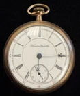 Antique 1899 Hamilton Pocket Watch 17J Size 18!