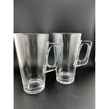 2 Latte, Coffee, Cappuccino, Hot chocolate Mugs Unique Handle Tall