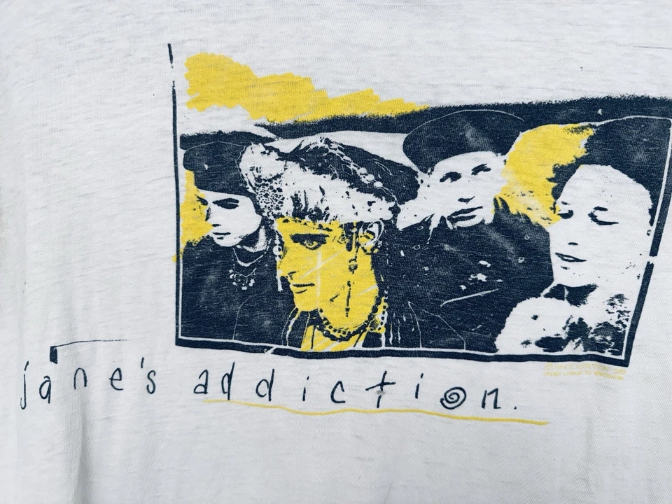 Rare JANES ADDICTION Vintage Rock Band 90s Grunge Alt 1988 Men’s Medium - Image 2 of 4