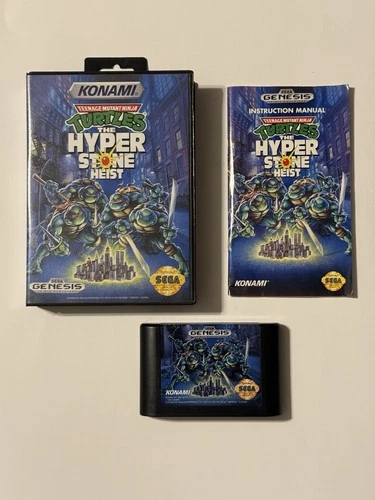 Teenage Mutant Ninja Turtles: The Hyperstone Heist (Sega Genesis, 1992) MINT!