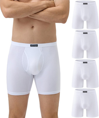 Men'S Underwear Boxer Briefs Micro Modal Underpants 4 Pack | Good Fit with Fly C