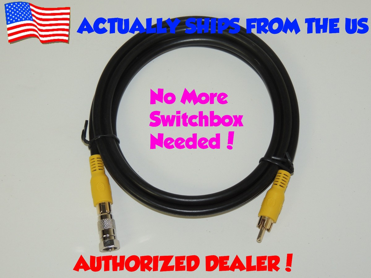 6FT Video Cable RCA RF TV Connector Atari 2600 7800 Colecovision