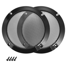 2pcs 6.5" Grill Mesh Decorative Circle Woofer Guard Protector Cover Black