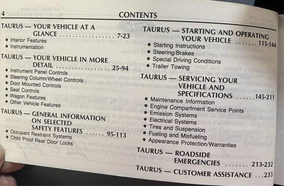 Ford Taurus 1988 manual del propietario con estuche y extras excelente estado guía Foto 3 de 3