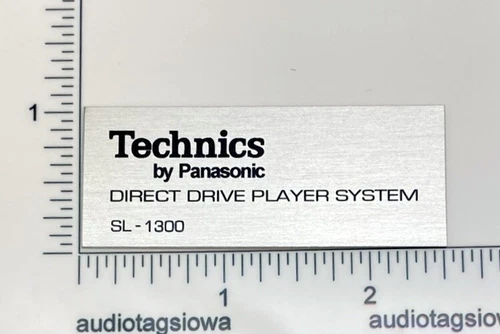 Technics SL-1300 Turntable Logo Badge Custom Made Aluminum