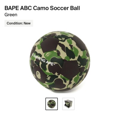 記念グッズ A BATHING APE ABC CAMO SOCCER BALL BAPE ABC CAMO SOCCER BALL / FOOT BALL RRP £150 | eBay