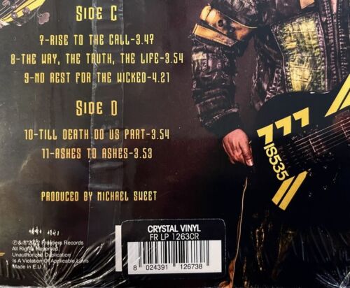 Stryper - The Final Battle (Ltd Edition CRYSTAL 2LP / Only 300 Copies Worldwide) - Picture 3 of 4