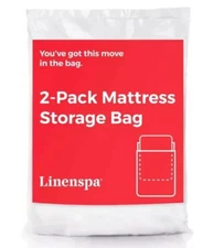 2-Pack King / Cali King Mattress Bag Cover Moving & Storage Linenspa 94" x 96"