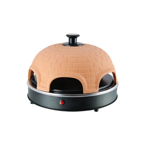 Emerio PO-115984 Pizzarette Forno Per Pizza Con Cappuccio In Terracotta - Foto 2 di 4