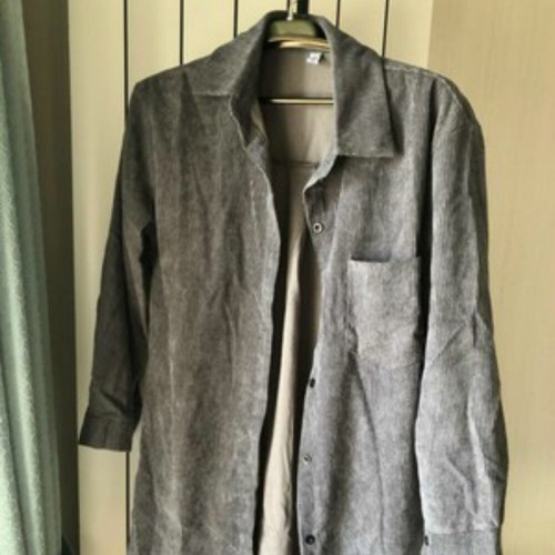 Lady Corduroy Jacket Cardigans Coat Tops Long Casual Retro Shirt Blosue Casual - Picture 12 of 14