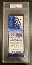 2019 National Champions Clemson vs Ohio State Fiesta Bowl Playoff Ticket PSA 9