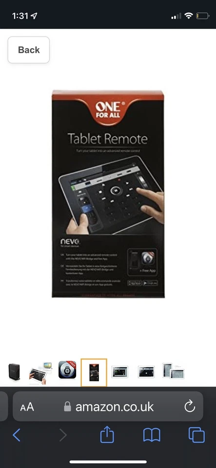 one for all Tablet Remote - turn tablet into advanced remote URC-8800 New - Image 4 of 4
