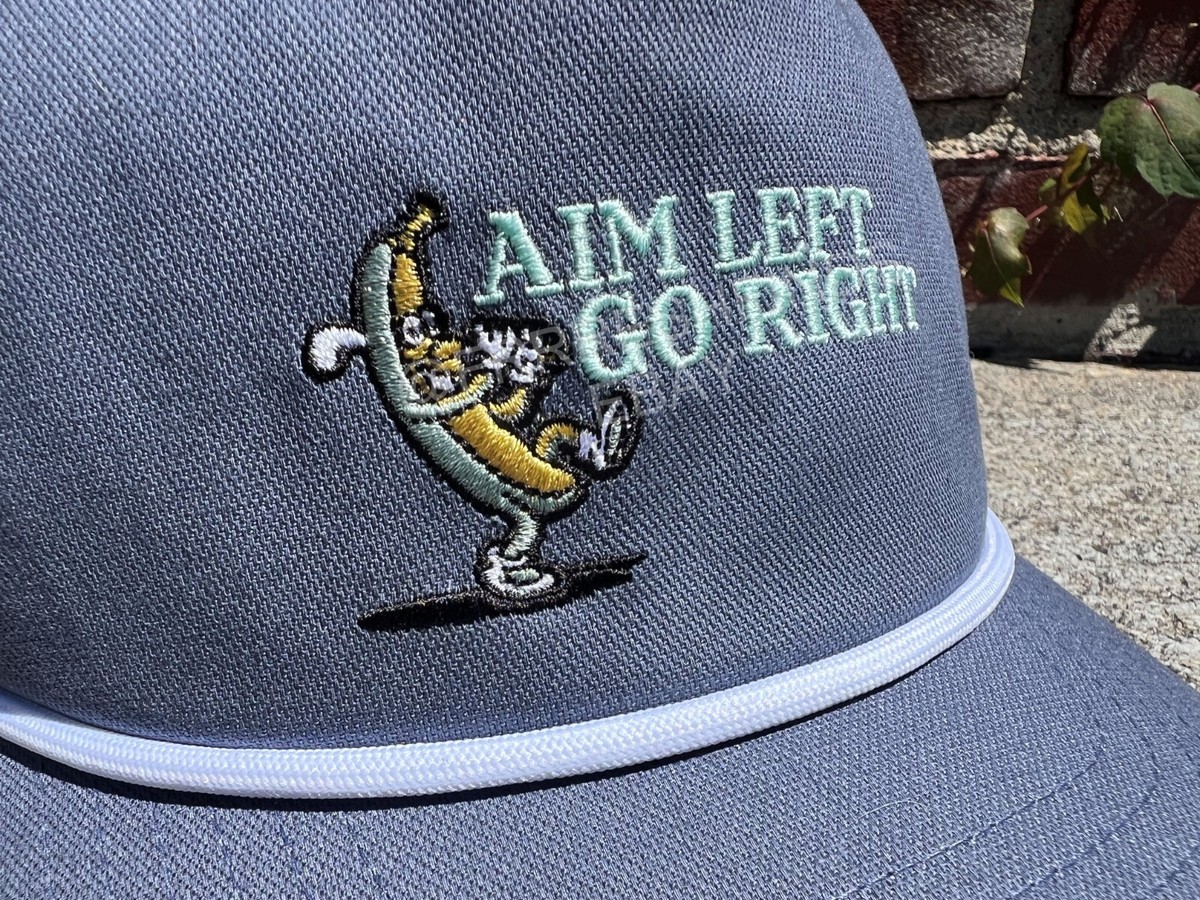 Authentic PUMA Banana Slice Embroidered Rope Golf Hat Aim Left Go