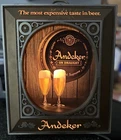 Pabst Andeker of America Vintage Light Up Wall Hanging Beer Sign Draught Draft