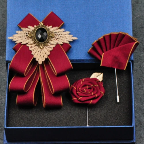 1pc Men Bow Ties Crystal Satin Check Plaid Suit Neck Decor Formal Wedding Party - Image 4 of 4