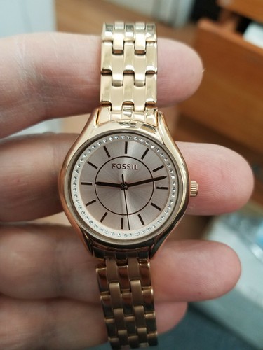 Fossil BQ1591 Rose Gold Dial Rose Gold 
