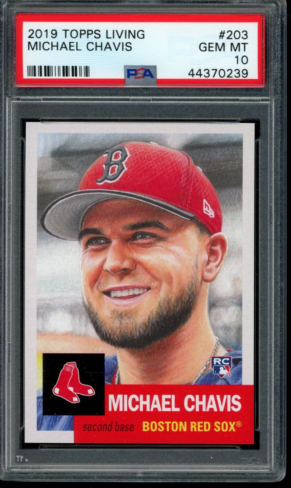 2019 Topps Living Set #203 Michael Chavis RC Rookie PSA 10 Gem Mint 44370239