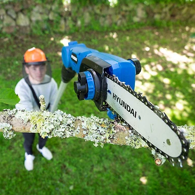 Hyundai 20V Li Ion Cordless Pole Saw Pruner Long Reach Battery