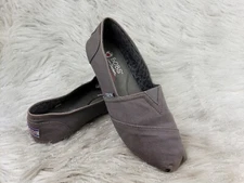 BOBS by SKECHERS 33645 Gray Casual Comfort Shoes Size 8.5