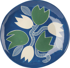 Laetitia Rouget Blue Tulip Fruit Platter Handmade in Portugal