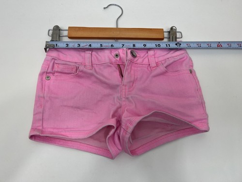 JUSTICE junior girls Size 8R Neon Pink Shorts - Picture 6 of 7