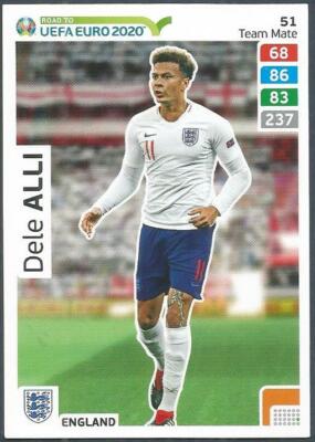 PANINI UEFA EURO 2020 ADRENALYN XL - #051 - ENGLAND & TOTTENHAM HOTSPUR - DELE ALLI