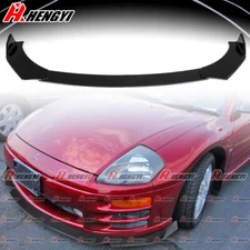 Front Bumper Lip Splitter Gloss Black For 2000-2005 Mitsubishi Eclipse