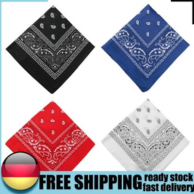 Bandanas Scarf, Multifunction Headwear Bandana Cycling Headband Handkerchief (Bl