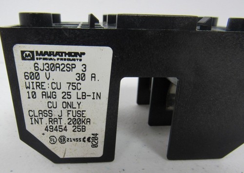 MARATHON 6J30A2SP FUSE BLOCK - Picture 3 of 4
