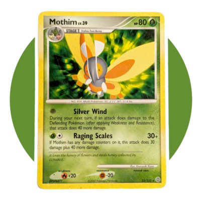 Secret Wonders Pokemon Card (XX13): Mothim 33/132 | eBay