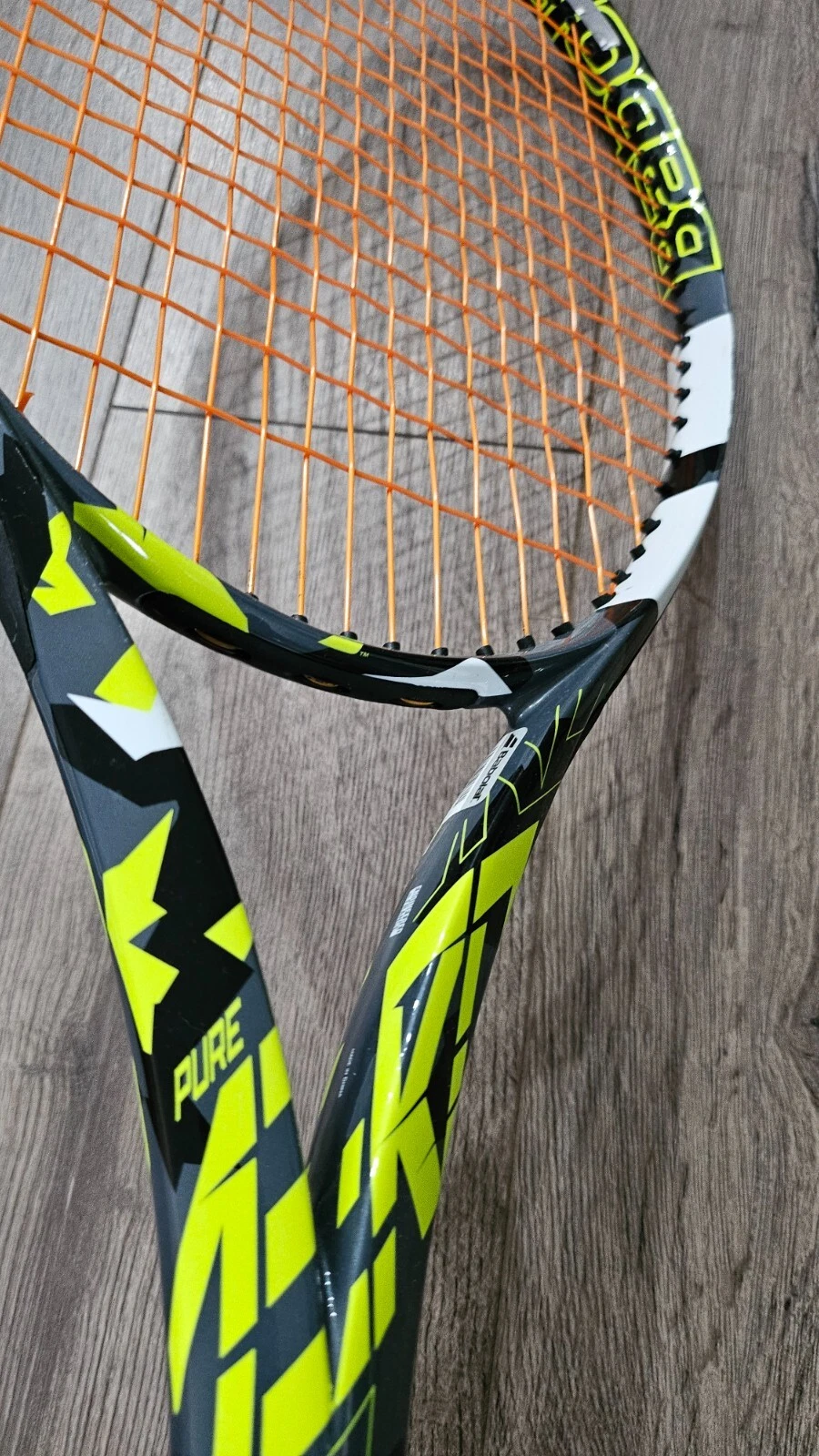 Babolat Pure Aero Tennis Racquet Grey Yellow White