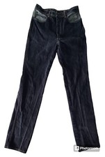 Vintage Sergio Valente Jeans 32x35 Dark Wash 80s Textured Pocket Denim