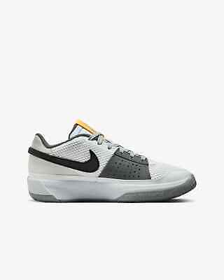 Nike Ja 1 Morant Kids GS Size White Black Yellow Light Smoke Nike Ja 1 Morant Kids GS Size White Black Yellow Light Smoke