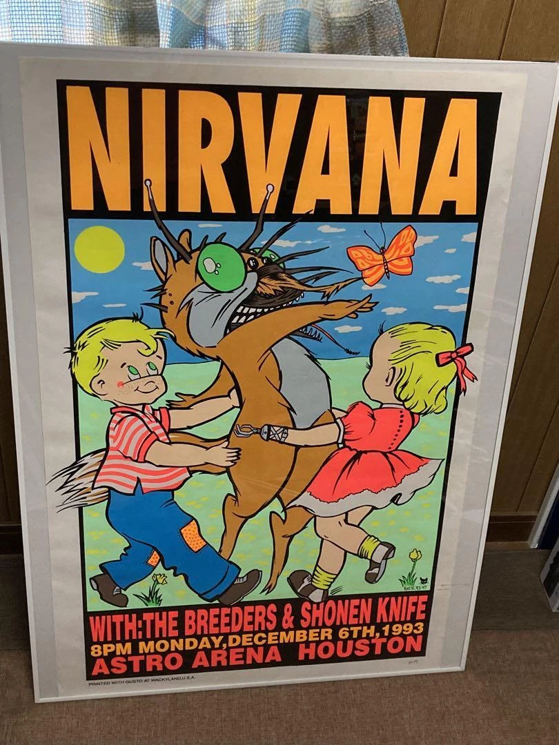 nirvana coop ポスター　版画　kozik nirvana coop ポスター 版画 kozik Nirvana 1993 Concert Poster 531
