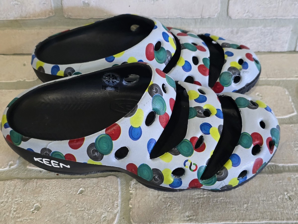 KEEN MEN'S SANDALS YOGUI ARTS SYNC DOTS Sz M8 W10 MULTI