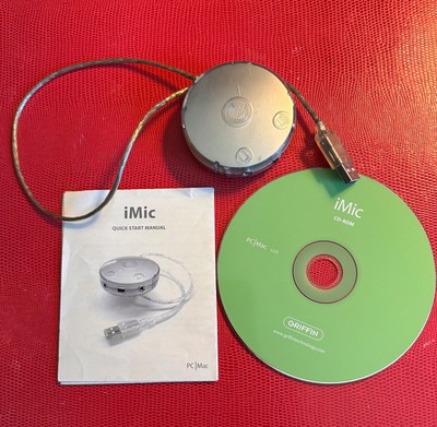 Griffin iMic USB Stereo External Sound Card, Manual +Final Vinyl Software