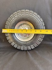 Pneumatic 10" Tires Wheels Wagon Truck Dolly GoCart GardenTrailer 4.10/3.50-4