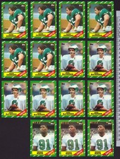 x1,439 1986 Topps Football Lot Mostly NM-EX w/ HOFers RCs All-Pros Variations