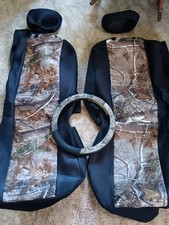 Seat Covers For 2005 Chevy Trailblazer Car Truck Front Black Camo Steering Wheel