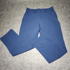 Under Armour Mens Tech Performance Pants Navy Blue Golf Golfing Chino 34x30