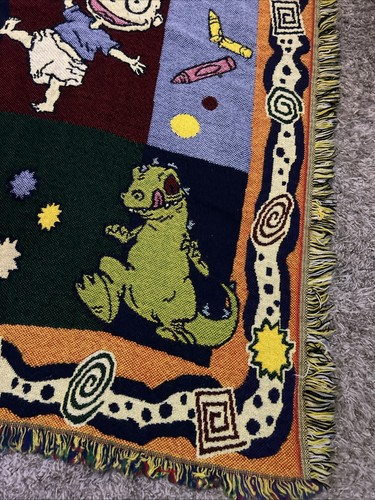 Vintage The Northwest Company Rugrats Tapestry Throw Blanket 59x41 - Picture 4 of 13
