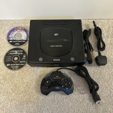 Sega Saturn Console And Game Bundle. Tested/Working. Next Day P&P.